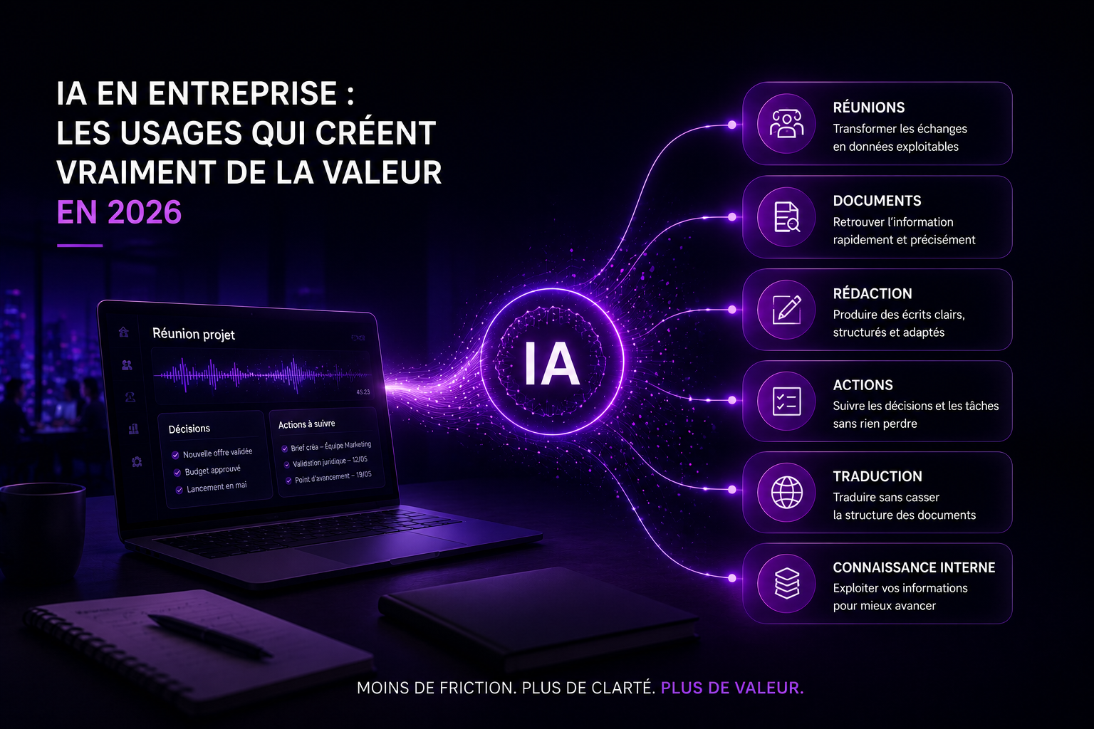 IA en entreprise : les usages qui créent vraiment de la valeur en 2026
